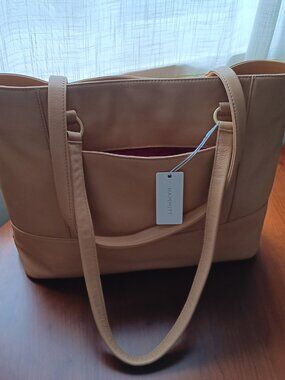 NWT HAMMITT Anderson Tote Barley Tan Brush Gold Hardware